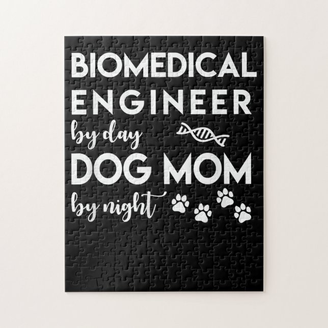 Biomedicinsk Ingenjör, Mamma Hund älskare Bio Inge Pussel (Vertikal)