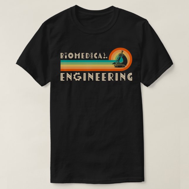 Biomedicinsk ingenjörskonst Retro Biomedical Ingen T Shirt (Design framsida)