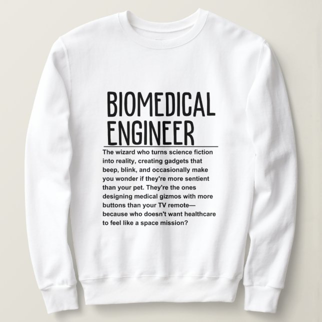 Biomedicinska ingenjör t shirt (Design framsida)