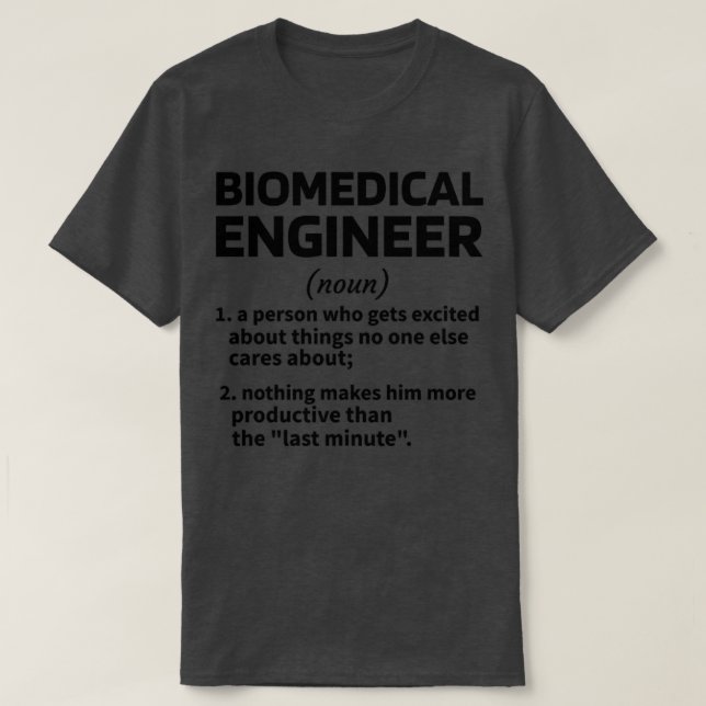 Biomedicinska ingenjörsgåvor Biomedicinska Ingenjö T Shirt (Design framsida)