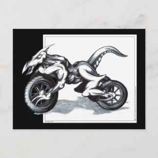 Biomekanisk Draconic Trike Vykort