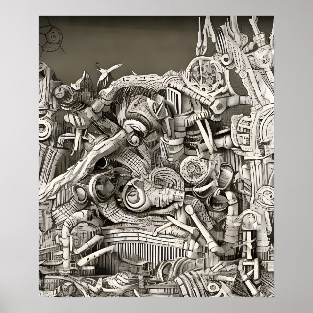 Biomekanisk stad poster (Framsidan)