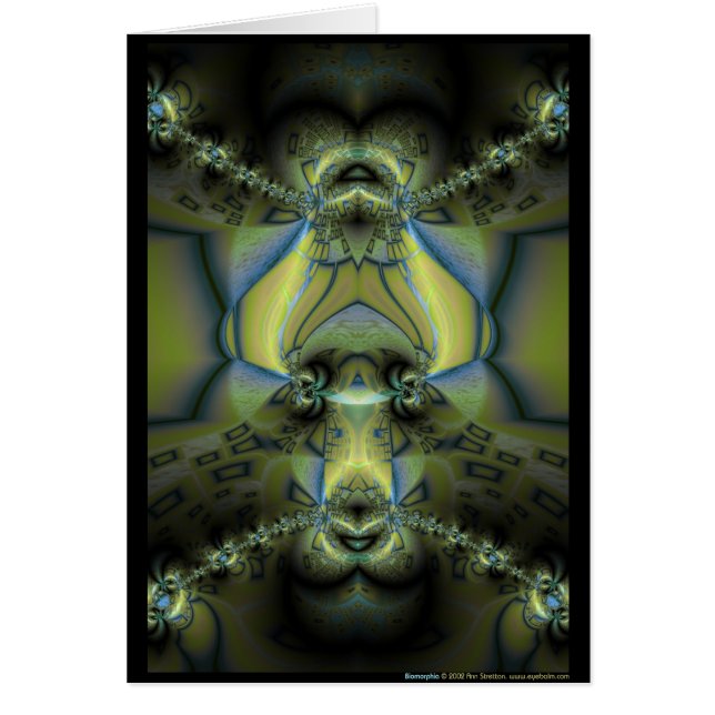 Biomorphia Hälsningskort (Framsidan)