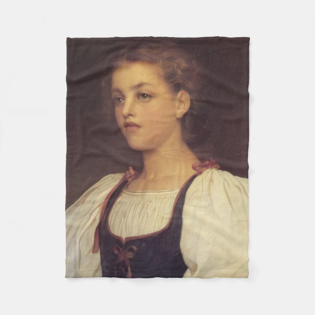 Biondina (av Frederic Leighton) Fleecefilt (Framsidan)