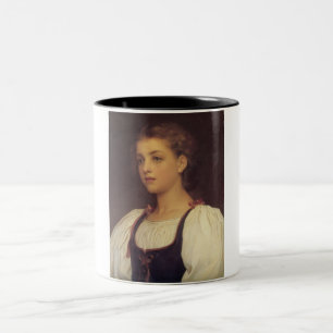 Biondina (av Frederic Leighton) Två-Tonad Mugg