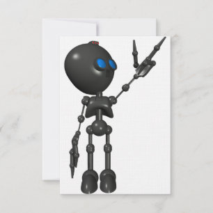 Bionic Boy 3D Robot - Finger Guns 2 - Original Inbjudningar