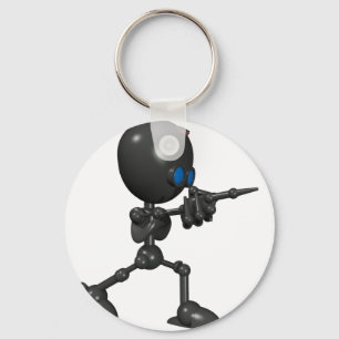 Bionic Boy 3D Robot - Finger Guns - Original Nyckelring