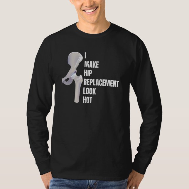 Bionic Hip Replacement Surgery Recovery Broken Bon T Shirt (Framsida)
