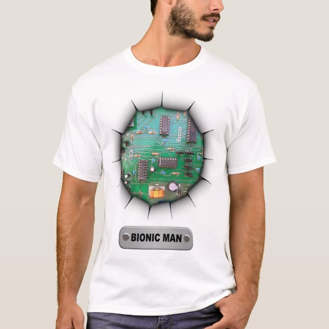 bionic man t-shirt (Framsida)