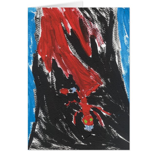 Bionic spindelkort för Lava Hälsningskort (Framsidan)