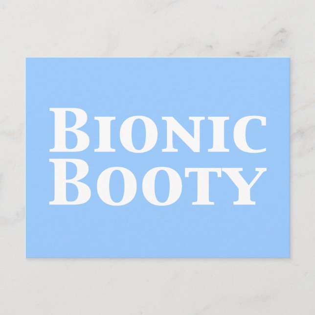 Bioniska Bootyer Vykort (Framsida)