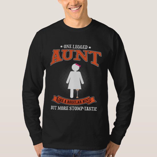 Bioniskt ben-tema och amputation överlevande tema  t shirt (Framsida)