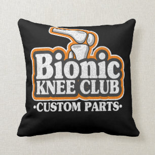 Bioniskt Klubb Knebyteskirurgi 70-talskirurgi Logo Kudde