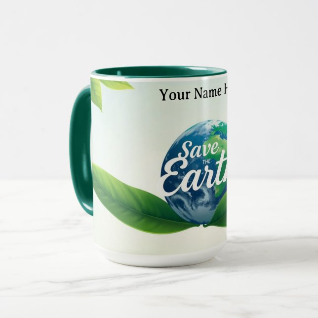 Biophilic Eco-Guardians' Embrace Mugg (Framsida vänster)