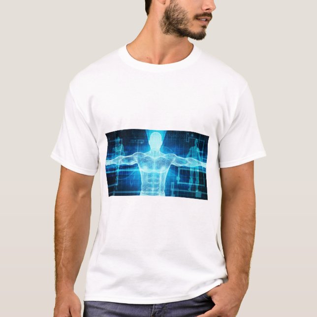 Bioscience- eller biologivetenskap t shirt (Framsida)
