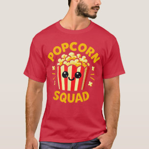 Bioskoppsfilm Natt Snabbmat Rolig Popcorn Älskare T Shirt