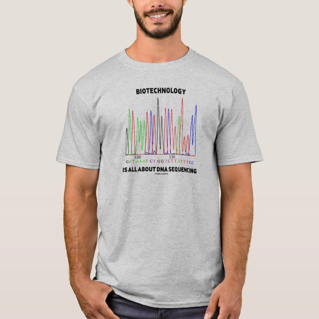Bioteknik är All om DNA-ordnande i viss följd T-shirt (Framsida)