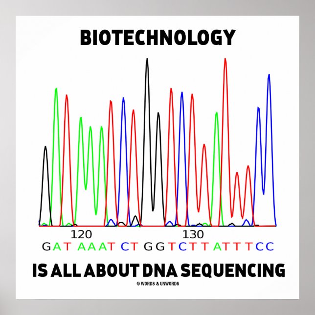 Biotekniken handlar bara om DNA-sekvenser Poster (Framsidan)