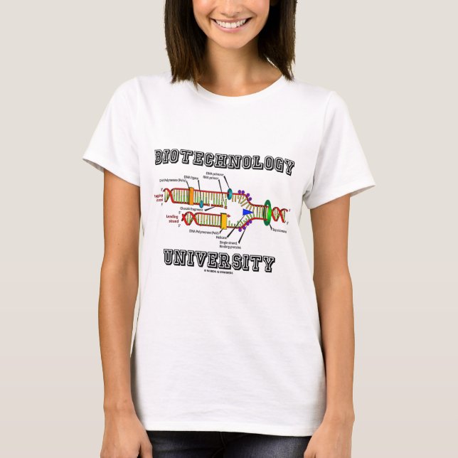 Bioteknikuniversiteten (DNA-replicationen) T Shirt (Framsida)