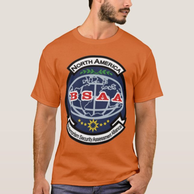 Bioterrorism Security Assessment Alliance BSAA Res T Shirt (Framsida)