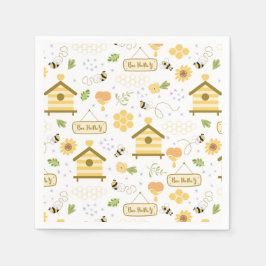 Bipapper servetter, Honeybee Baby Shower-fest Pappersservett