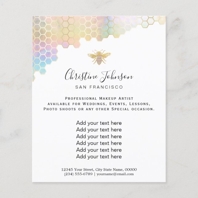 bipastellbikaka flygblad (Framsidan)