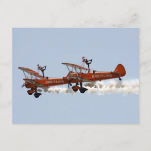 Biplan aerobatic Vinge Walkers Vykort