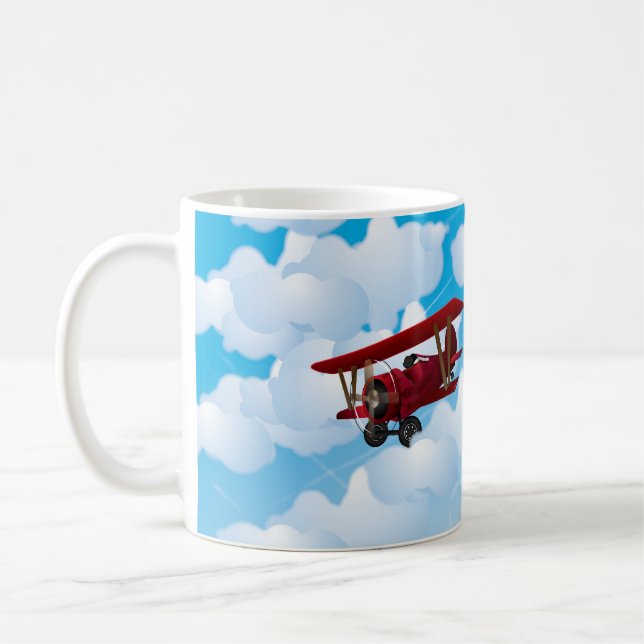 BiPlane Kaffemugg (Vänster)