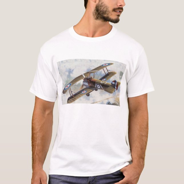 Biplane WW1 T Shirt (Framsida)