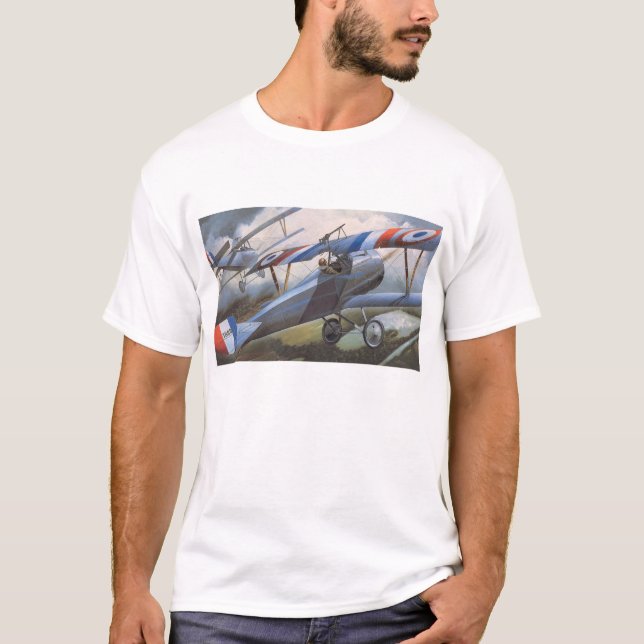 Biplane WW1 Tee Shirt (Framsida)