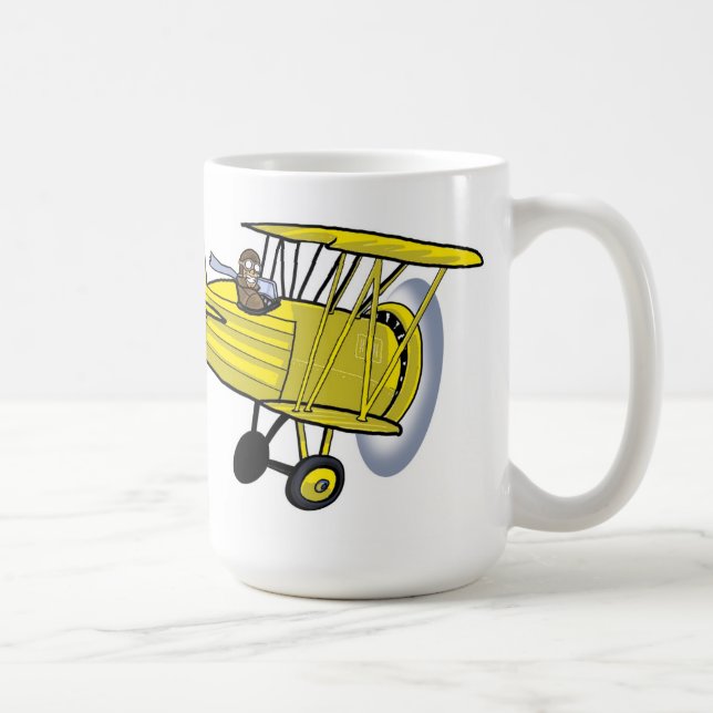 Biplanemugggult Kaffemugg (Höger)