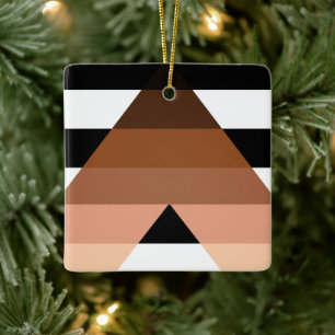 BIPOC Ally Flagga Julgransprydnad Keramik