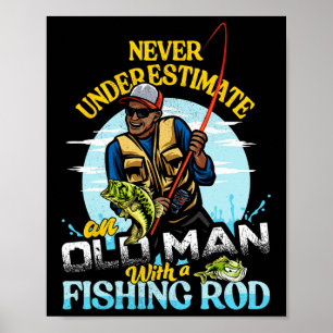 Bipoc B Fiske efter födelsedag Tee - aldrig unders Poster