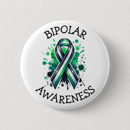 Bipolar Awareness Ribbon Knapp