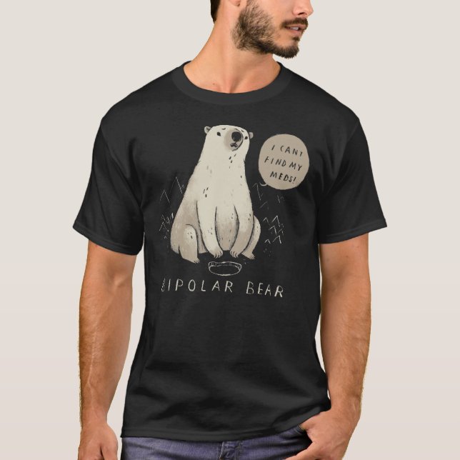 Bipolär björn Classic T-Shirt (Framsida)