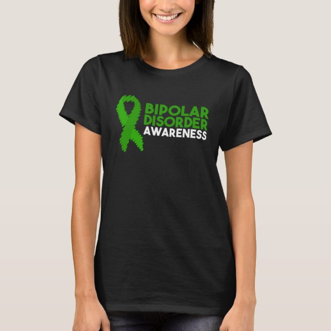 Bipolar Disorder Awareness T Shirt (Framsida)