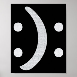 Bipolär medvetenhet om psykisk hälsa i Lycklig Led Poster