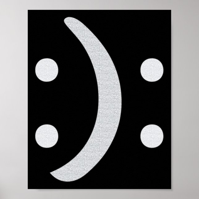 Bipolär medvetenhet om psykisk hälsa i Lycklig Led Poster (Framsidan)