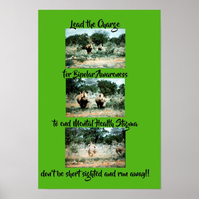 bipolär medvetenhet poster (Framsidan)