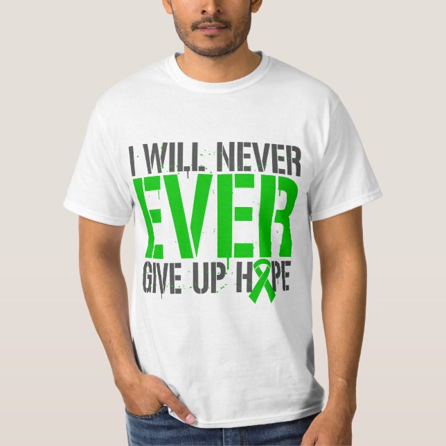 Bipolär oordning som jag ska ger aldrig någonsin t-shirt (Framsida)