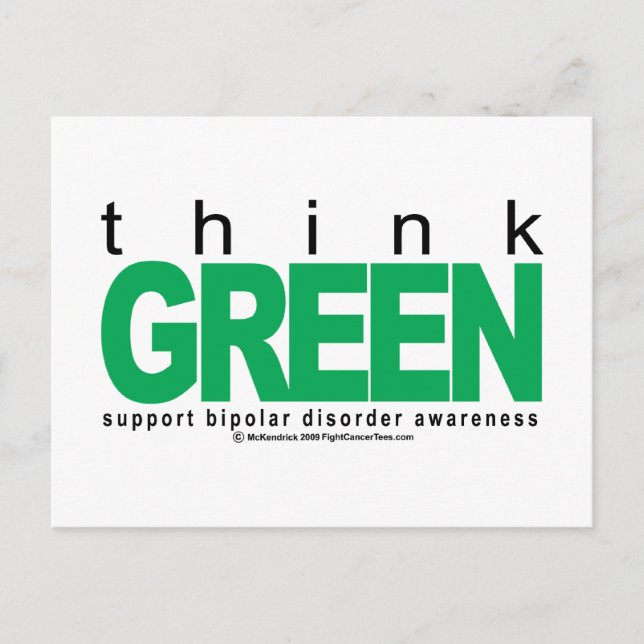Bipolär sjukdom TINK Green Vykort (Framsida)