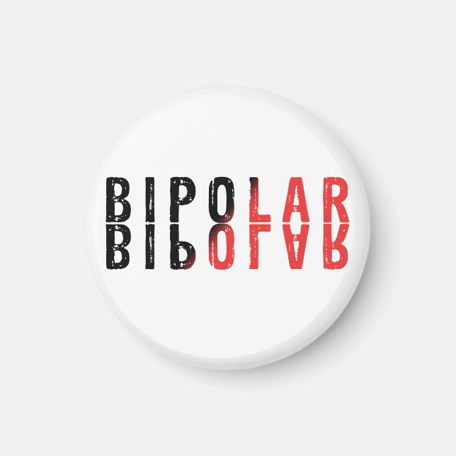 Bipolär textdesign magnet (Framsidan)