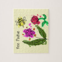 Bipositiva blommor och bin