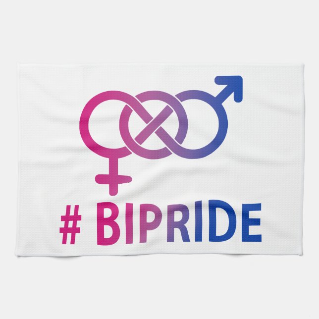 #Bipride Bisexual Pride  Kökshandduk (Horisontell)