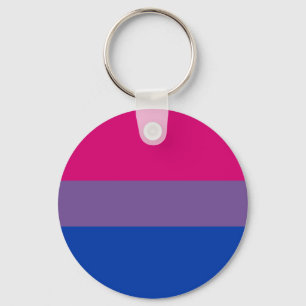 Biprideflagga Keychain (klassikern) Nyckelring