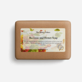 Biprodukt Tvål Förpackningsetikett Blommig Honung Fraktsedel
