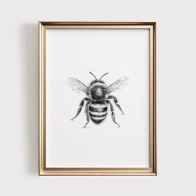 Biprodukt, UTSKRIFTBAR Väggkonst, Humlebiskiss Poster (Skapare uppladdad)