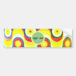 BIR STICKER ETIKETT CRAZY GOLF STIL