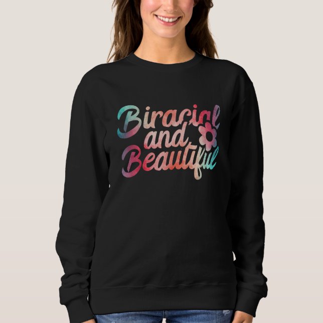 Biracial And Beautiful Feminist Multircial 1 T Shirt (Framsida)