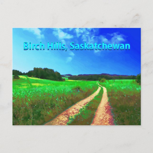 Birch Backe SK-vykort - vägen Land Vykort (Framsida)